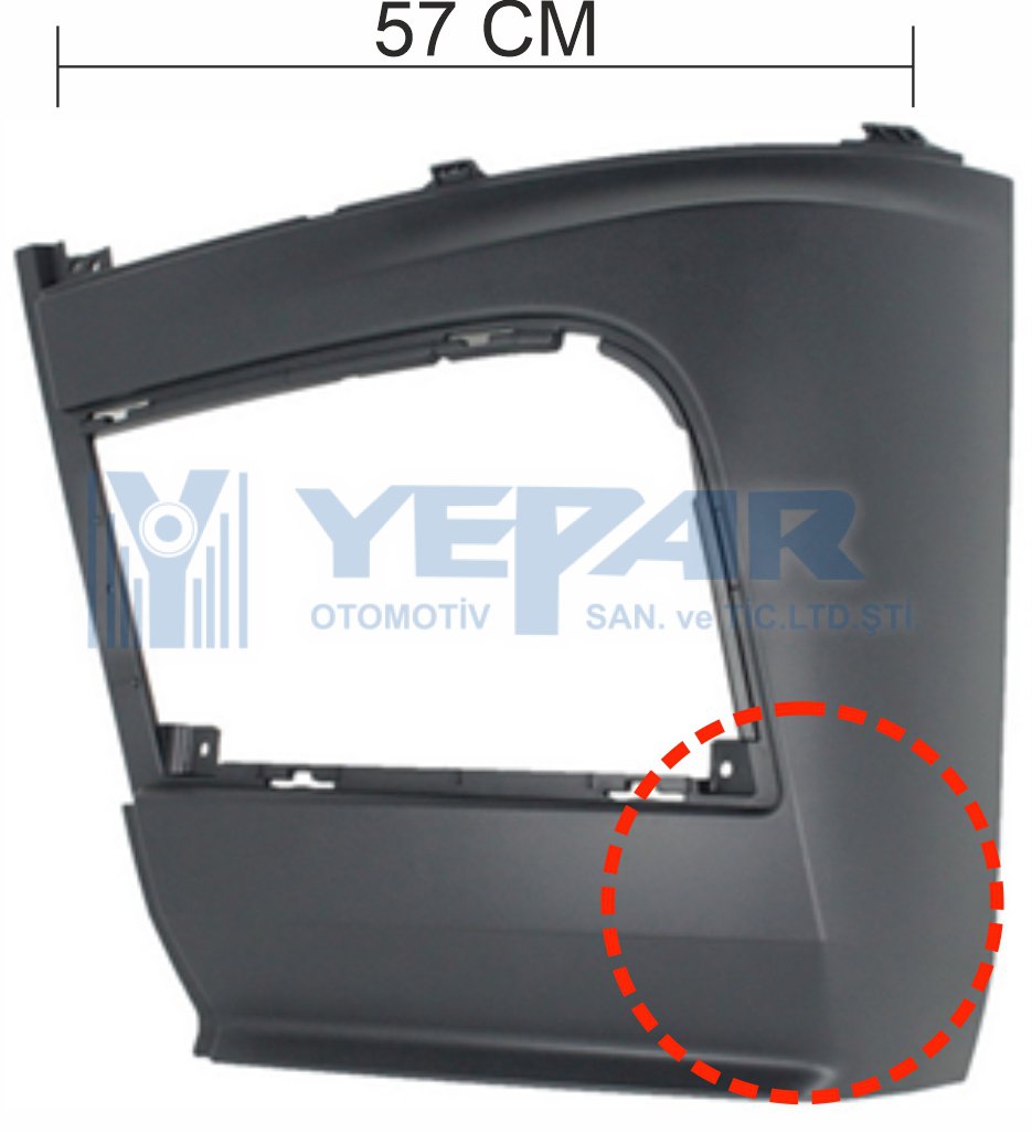 BUMPER ACTROS MP4 LH  - YPR-300.527