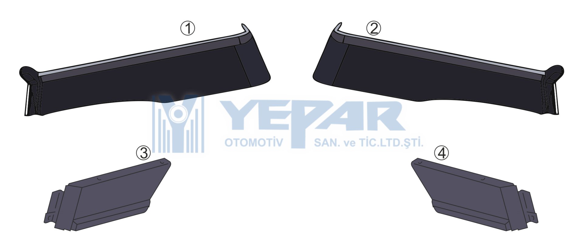 MUDGUARD CONTINUED ACTROS MP2  - YPR-K073